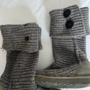 UGG Classic Cardy Button Detailed Knit Boots